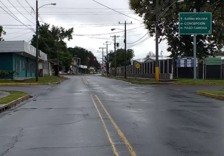 El toque de queda total el sábado y domingo se mantiene este fin de semana en Chiriquí. Foto: José Vásquez.