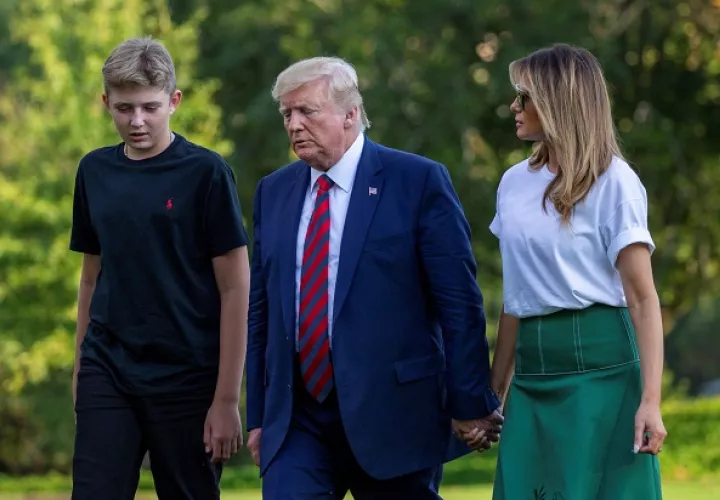 Melania Trump tenía previsto participar junto a su marido, el presidente Donald Trump, en un mitin este martes en la localidad de Erie. Foto: EFE