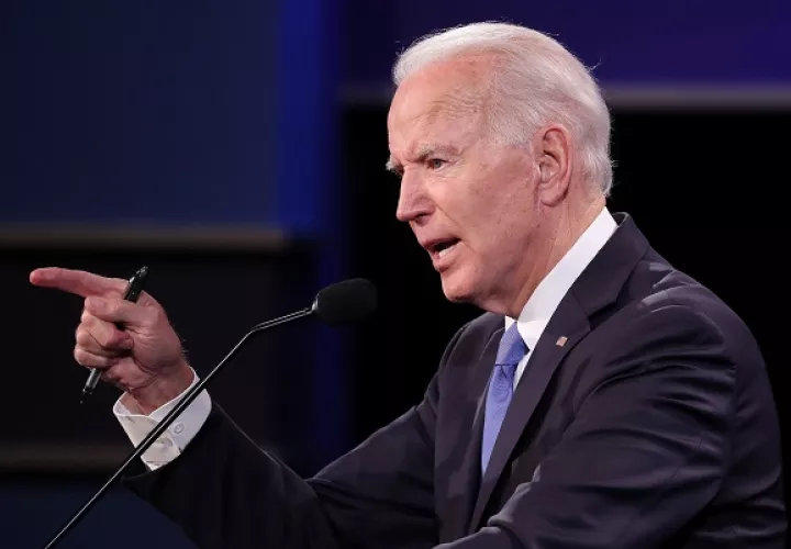 Biden, quien aventaja al presidente de EE.UU., Donald Trump, por 248 delegados a 214 en el Colegio Electoral. Foto: EFE