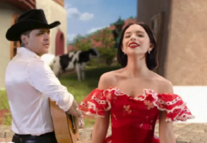 Christian Nodal y Ángela Aguilar. Cortesía