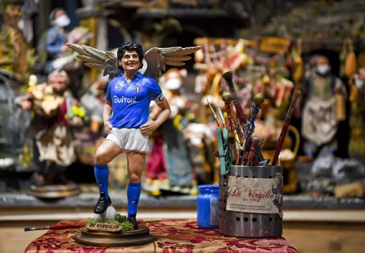 La imagen de Diego Maradona. Foto:EFE