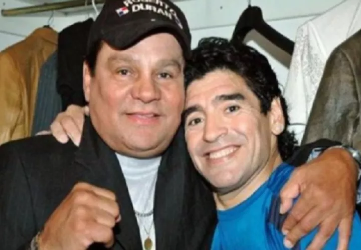 Roberto Durán y Maradona tenían una buena relación.