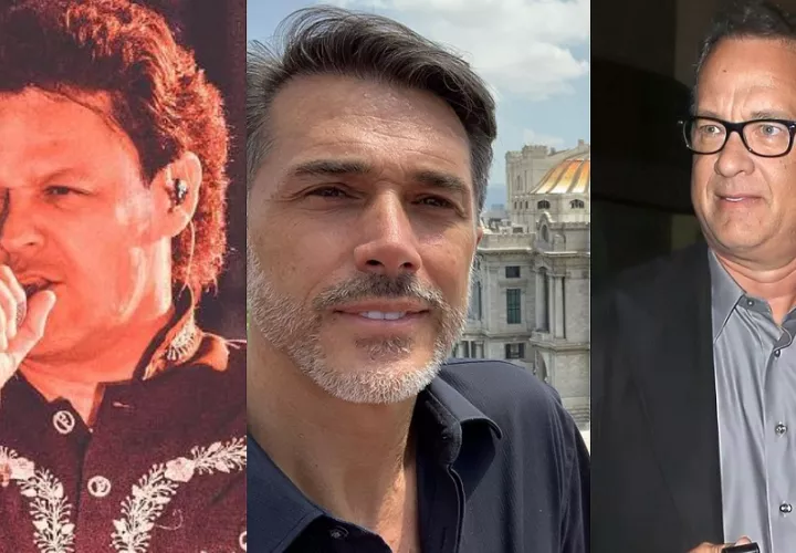 Pedro Fernández, Sergio Mayer y Tom Hanks. Instagram