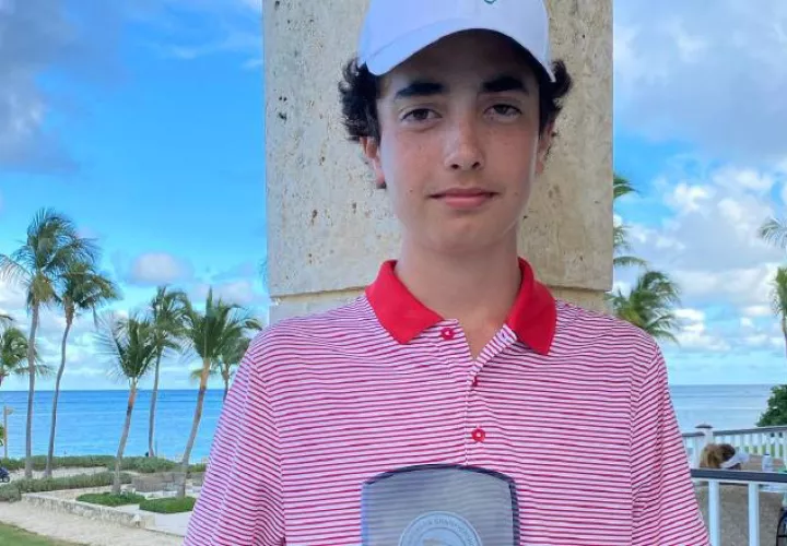 Eduardo Arango está enfocado en jugar golf a nivel universitario en Estados Unidos.