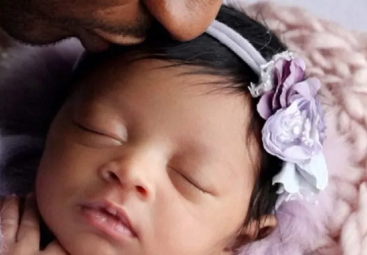 Usher junto a su hija.  Foto: Instagram