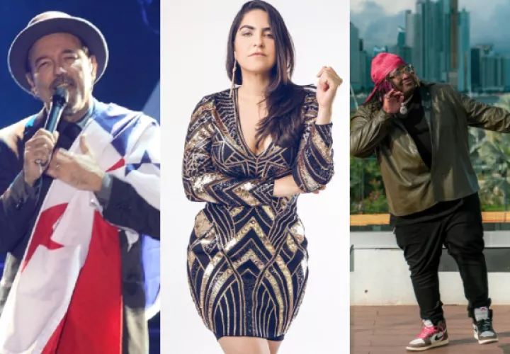 Rubén Blades, Grettel Garibaldi y el Sech se perfilan para llevarse un gramófono. Foto: Instagram
