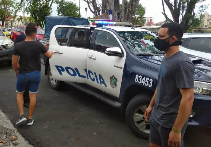 Los detenidos fueron llevados al Juez de Paz. Foto: Diómedes Sánchez S.