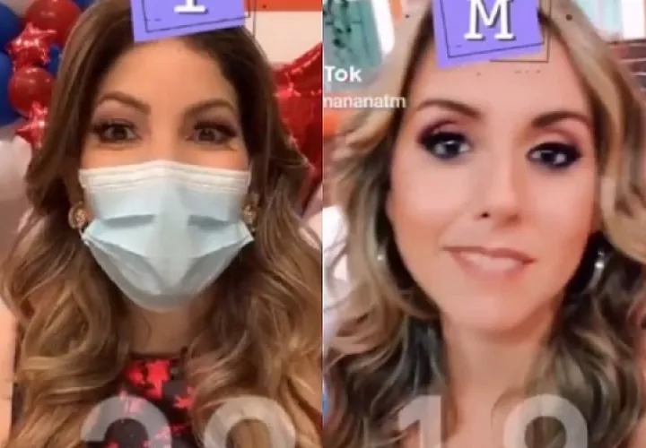 Roseta Bordanea de 'Jelou' y Michelle Simons de 'Tu Mañana'. Foto: Instagram
