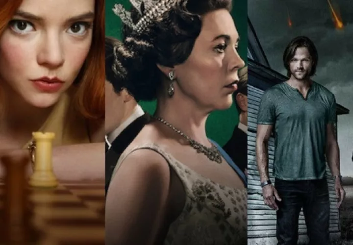 'The Queen's Gambit', 'The Crown' y 'Supernatural', encabezan la lista de las series más populares. Foto: Netflix