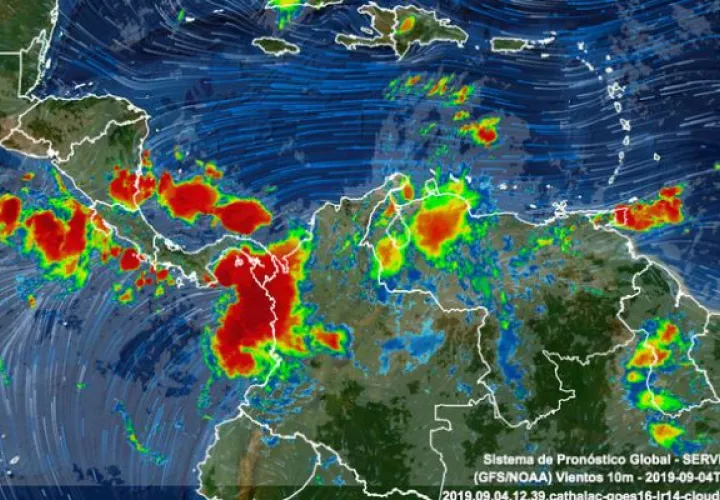 El Sinaproc y Etesa vaticinan lluvias que podrían arreciar con el paso de la Tormenta Tropical #46.