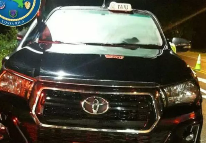 Los haitianos viajaban en la parte trasera del taxi. Foto: Mayra Madrid