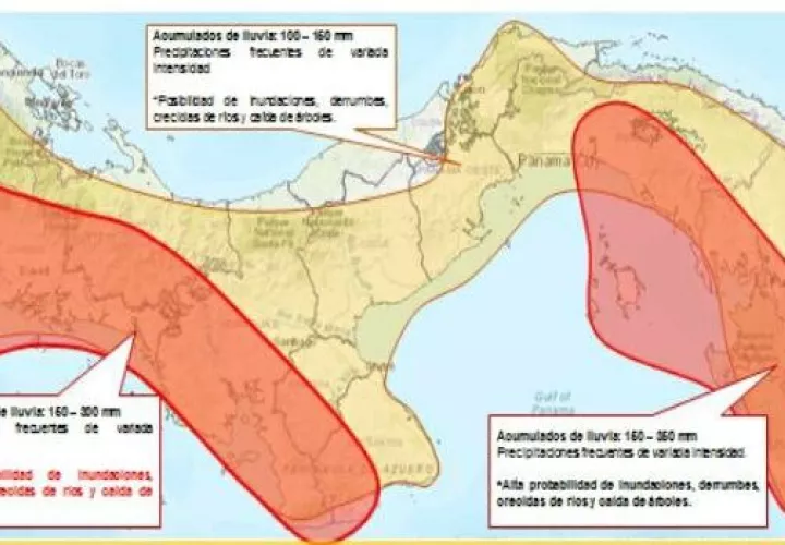Se prevé acumulados significativos de lluvias hasta el martes 17 de noviembre.