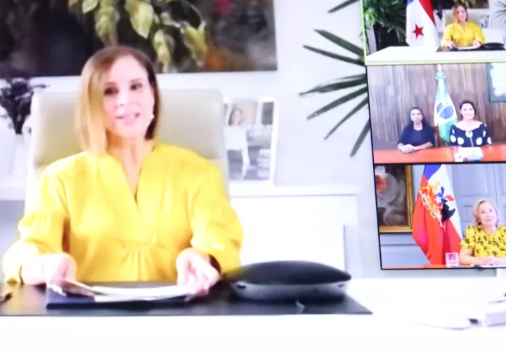 Encuentro virtual de primeras damas.