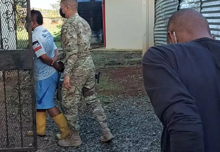 Los colombianos fueron trasladados al centro penal del corregimiento de Chiriquí. Foto: Mayra Madrid.