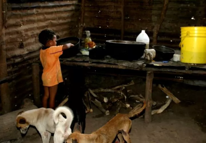 El 61 % de los niños que habitan en los territorios con mayor rezago de Panamá sufre desnutrición crónica. Foto: Archivos