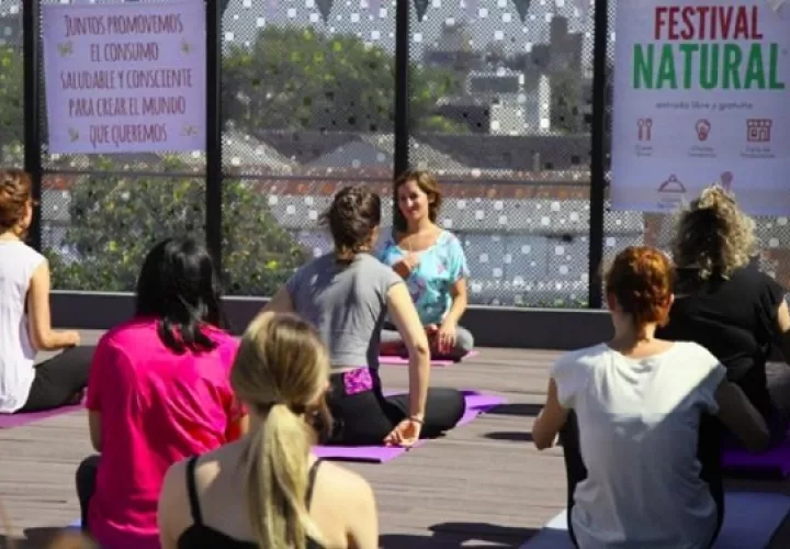 Sesión de relajación y meditación. Foto: Festival Natural