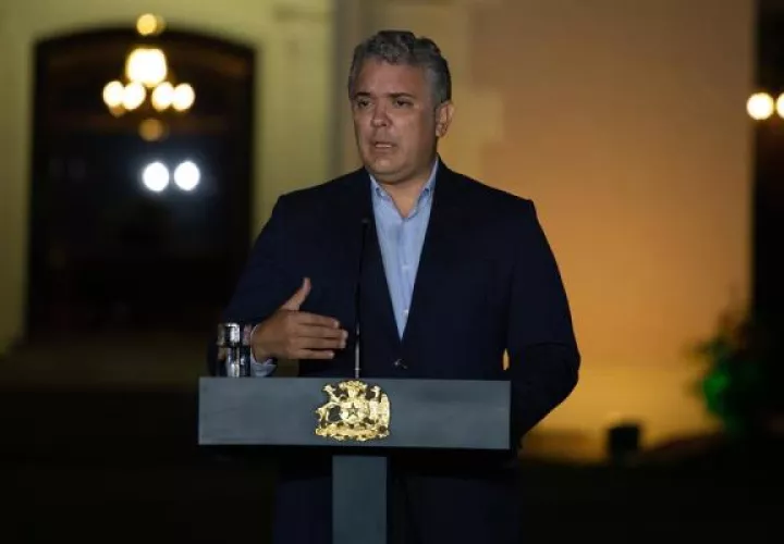 El mandatario colombiano, Iván Duque. EFE
