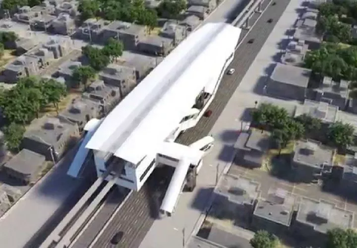 Perspectiva de lo que será una estación de la Línea 3 del metro.
