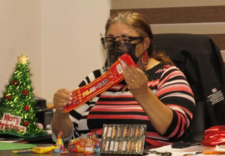 La directora de promoción de la Salud, Gabriela García, se refirió a las quemaduras de pirotecnia.