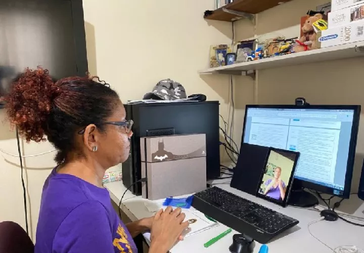 La atención por videollamadas se dio de marzo a diciembre de 2020. Foto cortesía CSS
