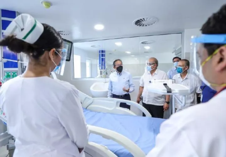 La información surgió en un recorrido por la Ciudad de la Salud. 