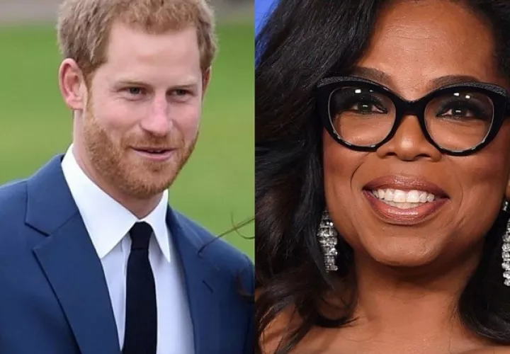 Príncipe Harry y Oprah Winfrey. Foto: Archivo