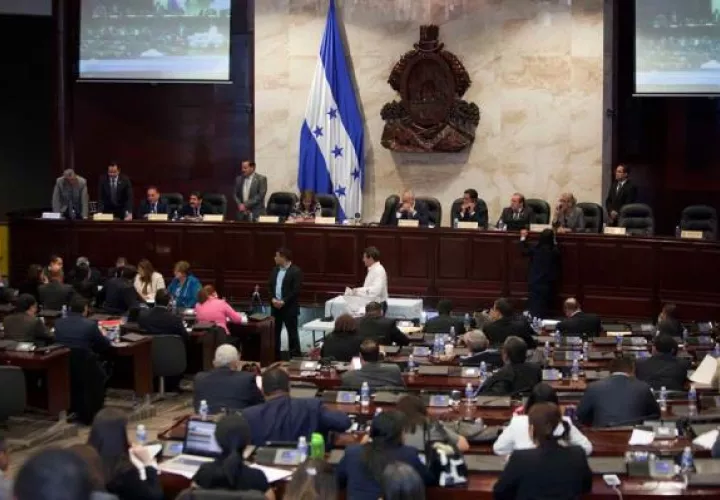  Vista general del Parlamento de Honduras en Tegucigalpa (Honduras).