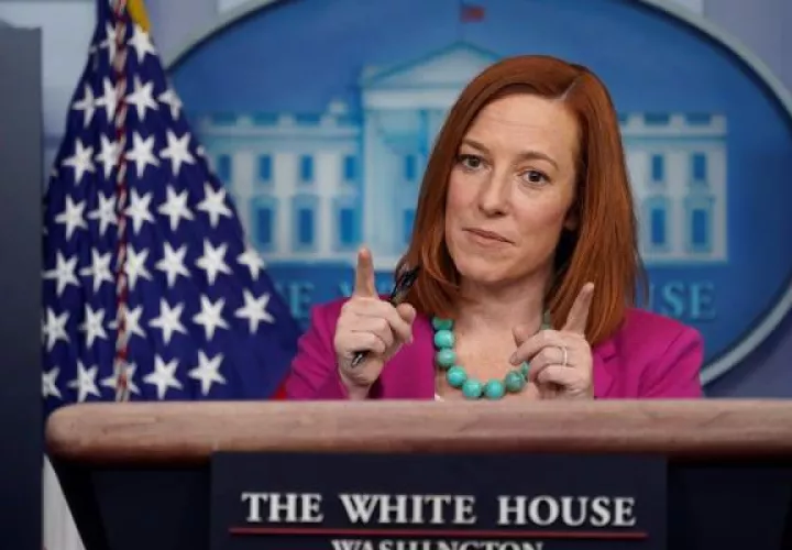 La portavoz de la Casa Blanca, Jen Psaki.