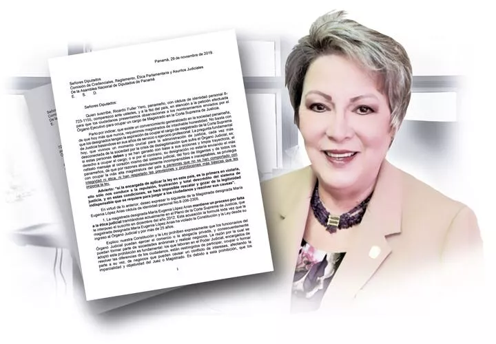 María Eugenia López,magistrada de la Sala Penal de la Corte Suprema de Justicia.