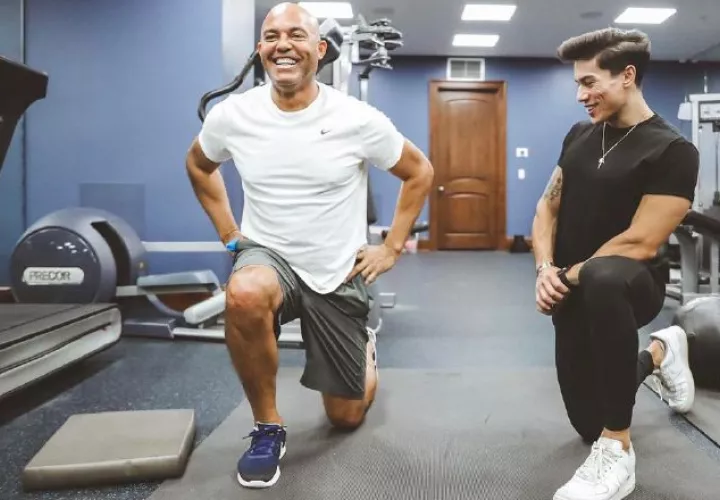 Mariano Rivera, de 51 años, no  descuida su condición física, a pesar de haberse retirado hace más de cinco temporadas. Mariano Rivera