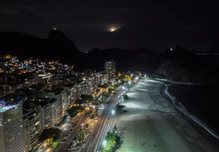 Las playas estuvieron completamente vacías.