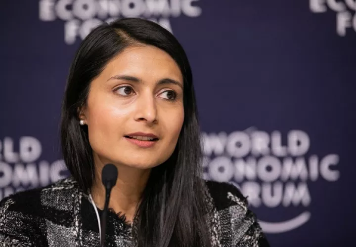 Saadia Zahidi, directora general del Foro Económico Mundial (FEM). Foto/EFE