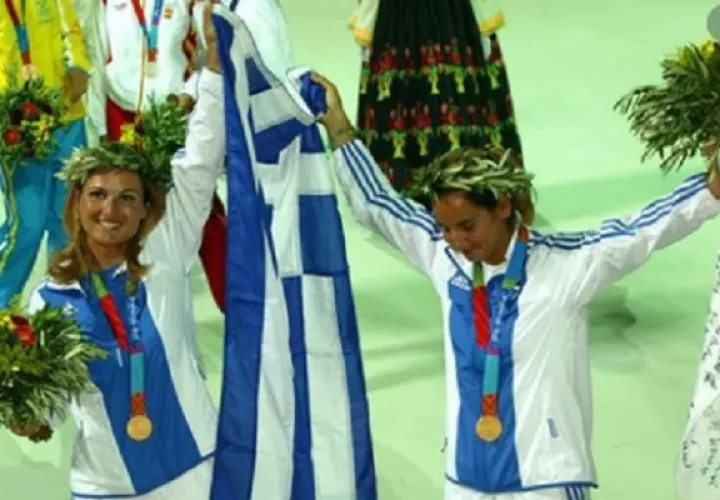 Sofía Bekatoru (izq.) campeona olímpica. Foto:Tomada de la Sexta.