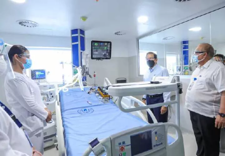 El presidente Laurentino Cortizo aprovechó la entrega del espacio en la Ciudad de la Salud para hablar de las vacunas. Víctor Arosemena