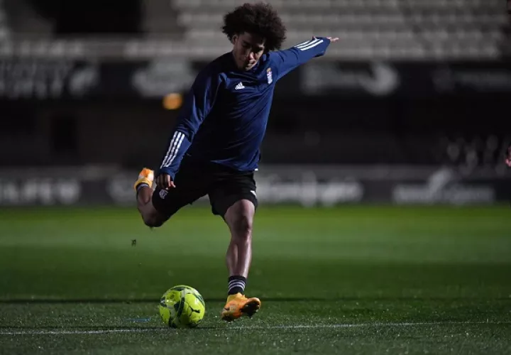 Carrasquilla entrenando con el FC Cartagena Foto: EFE