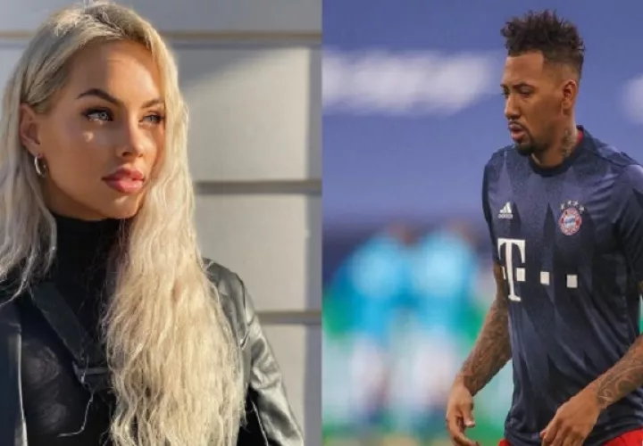 La modelo Kasia Lenhard y Jerome Boateng. Foto: Instagram