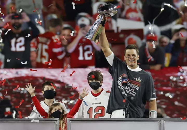 Brady ganó su  séptimo Super Bowl.