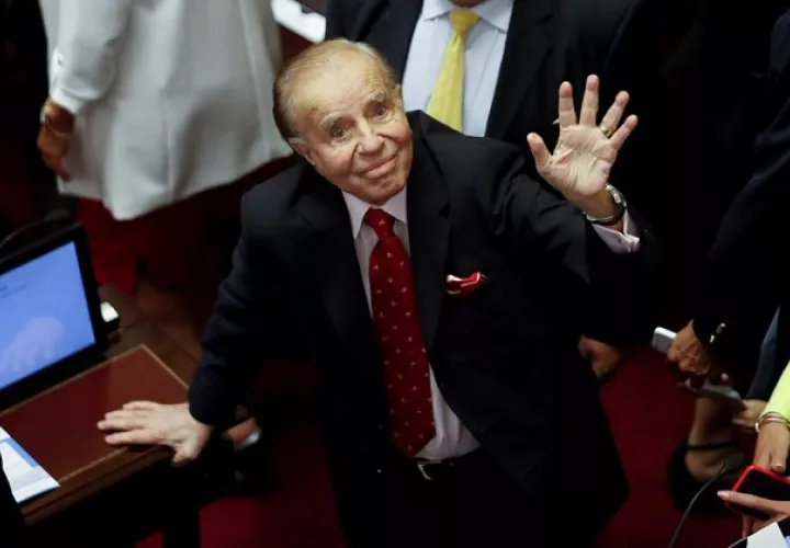 Carlos Menem falleció a los 90 años. Foto: EFE