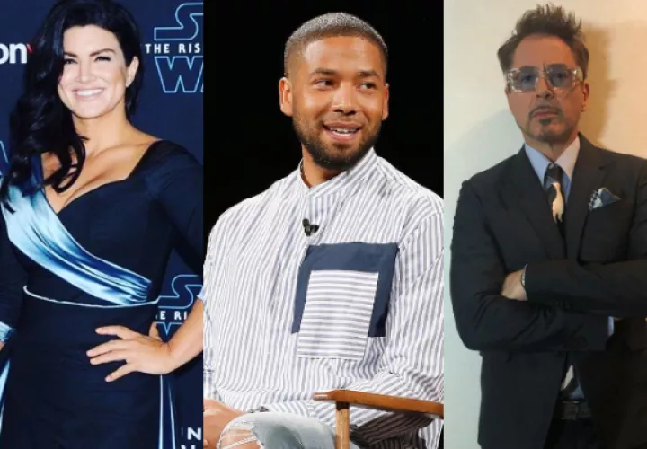 Gina Carano, Kevin Spacey y Robert Downey. Fotos: Instagram