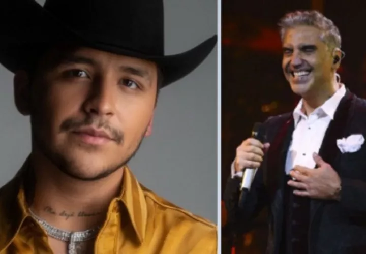 Christian Nodal y Alejandro  Fernández. Archivo