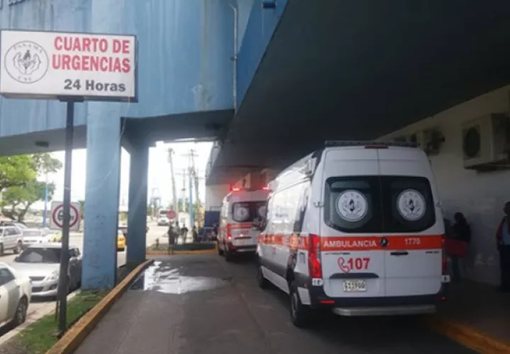 El herido fue llevado al cuarto de urgencias  de la Caja de Seguro Social de Colón. 