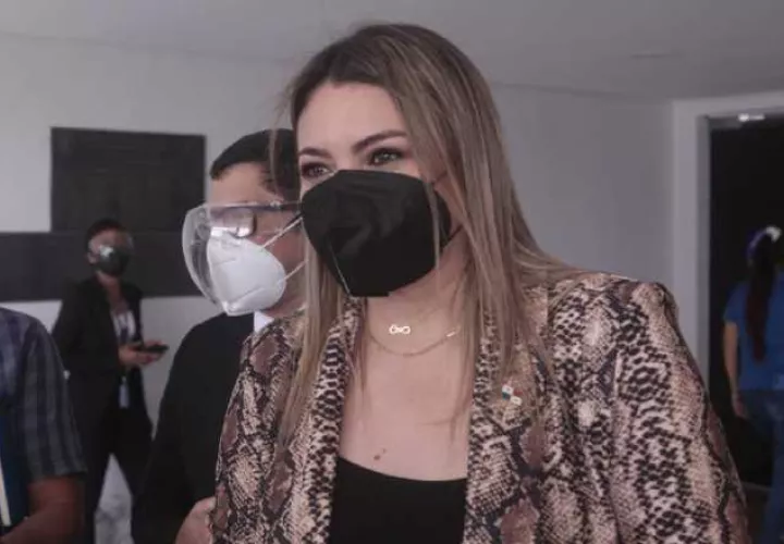 La ministra de Trabajo, Doris Zapata, acudió ayer a la Asamblea.  Foto: Víctor Arosemena