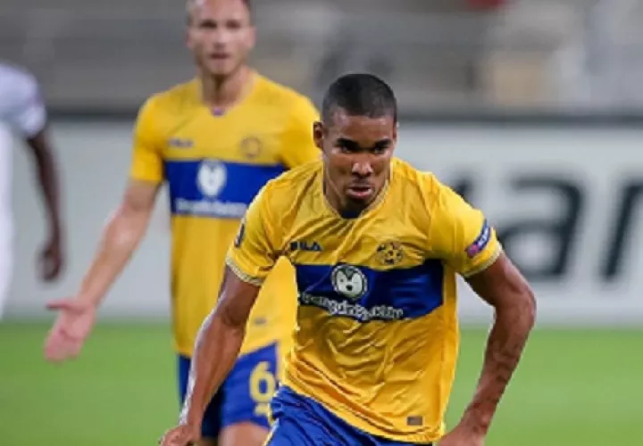Eduardo Guerrero, delantero panameño del Maccabi Tel Aviv de Israel. Foto: Twitter