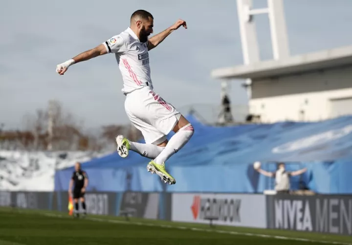 Karim Benzema es el máximo anotador esta temporada para el Real Madrid en LaLiga con 12 tantos. Fotos: @realmadriden