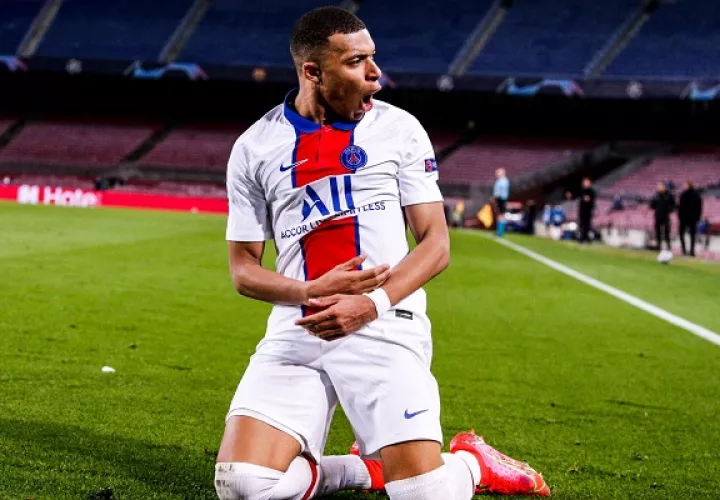 Kylian Mbappé, delantero del PSG. Foto: @PSG_English