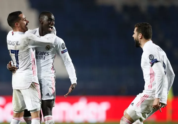 El francés Ferland Mendy marcó el único tanto para los blancos en el 86. Foto: @realmadrid