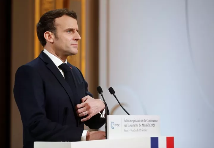El presidente de Francia, Emmanuel Macron, ha aplicado algunas medidas para evitar la propagación del coronavirus. Foto: EFE