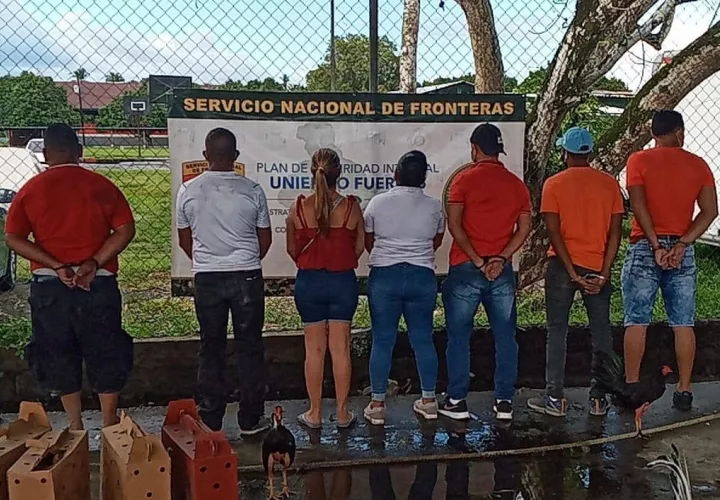 Un total de siete personas fueron retenidas. Foto: Mayra Madrid