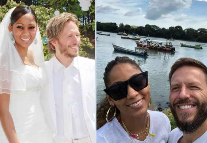 Gwendolyn Stephenson y Noel Schajris. Instagram
