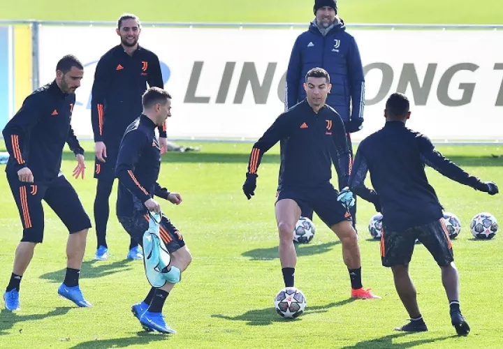 La Juventus prepara su partido de octavos de final ante el Porto de Portugal. Foto: EFE